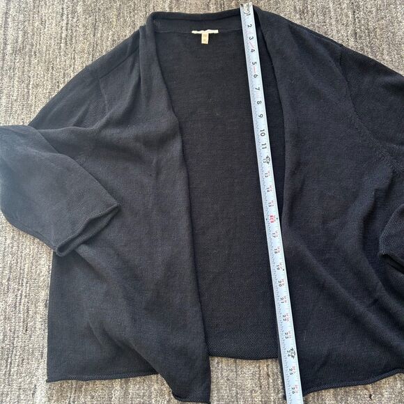 Eileen Fisher Black Open Cardigan Sweater, Size 2X - Picture 6 of 6